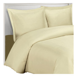 Royal Tradition - 100% Bamboo Viscose Soft Duvet Cover Set, Linen, King/Cal King - Duvet Covers And Duvet Sets