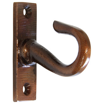 RCH Decorative Iron Ceiling Hook, 2.2 Inch, Various Finishes, Antique Copper, 2.