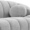 Elijah Boucle Fabric Upholstered Sofa, Grey