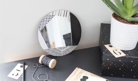 DIY : Relookez un miroir avec quelques chutes de papier