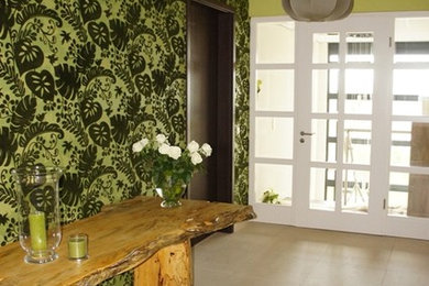 Example of an eclectic home design design in Amsterdam