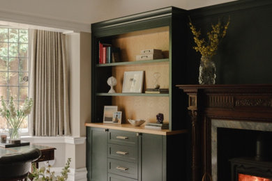 Inspiration for a classic home office in London.