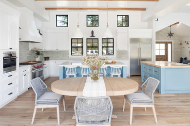 Dining room - country dining room idea in Orange County