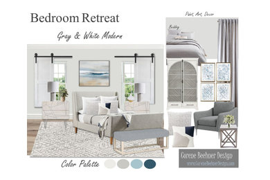 Gray & White Bedroom Retreat