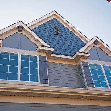 Night Gray shutters with Cobble Stone trim
