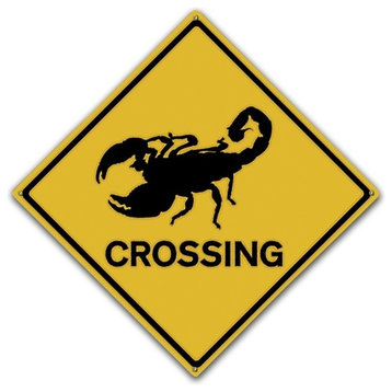 Scorpion Crossing, Classic Metal Sign
