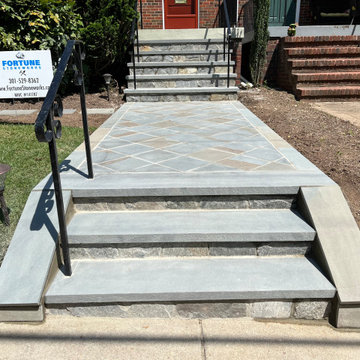 Thermal Full Color Diamond Pattern Walkway in Tenleytown, Washington DC