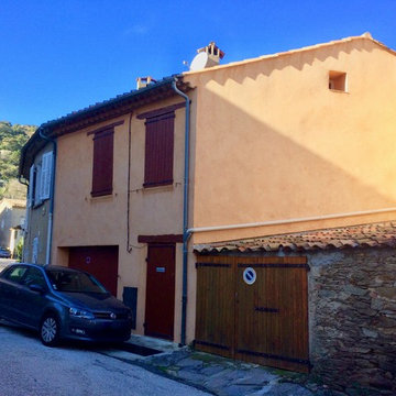 Façade maison de montagne