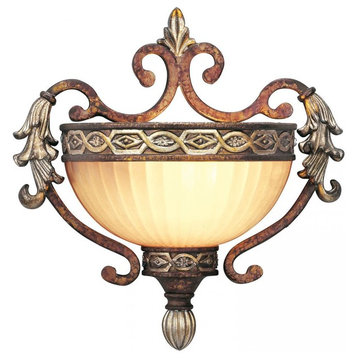Palacial Bronze With Gilded Accents Wall Light