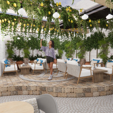 Bentley Hotel South Beach Restaurant & Courtyard Design