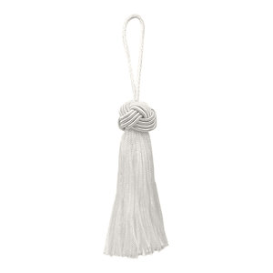 Set of 10 Arctic Sky Blue 5.5/" Chainette Tassels First Frost