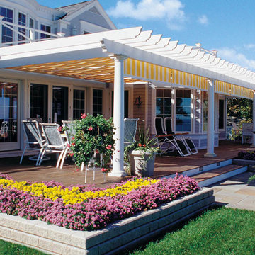 Canopies on custom built pergola in MI