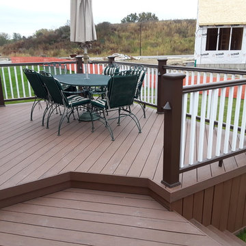 Multi Level Timber Tech Low Maintenance Deck Design in Naperville, IL
