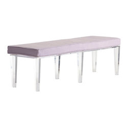 MODERN BANQUETTE BENCH SLIPCOVER - LAVENDER - NEW - Products