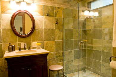 Example of a classic bathroom design in Other