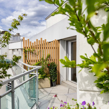 Aménagement d'un toit terrasse à Paris 20