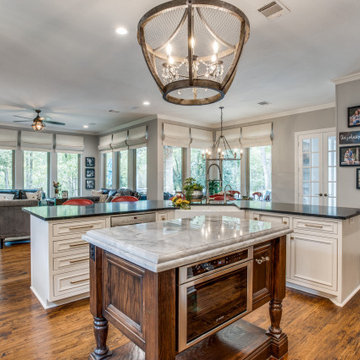 Dallas Suburb Classic Kitchen- before and after