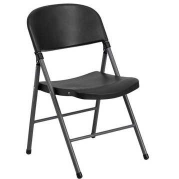 Black, Gray Folding Chair DAD-YCD-50-GG