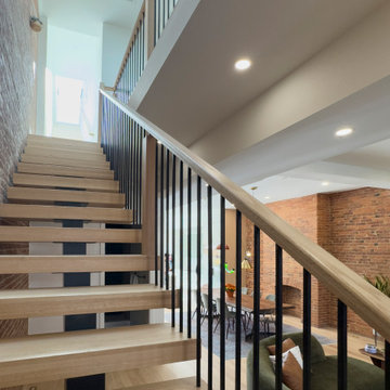 Project #145 | Modern Staircase Renovation in Victorian Townhouse
