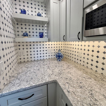 Jarrettsville Kitchen with Hidden Pantry & Blue Island