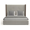 Nativa Interiors Irenne Simple Tufted Bed, Grey, Ca King, Medium 67"