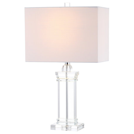 Ophelia 23.5" Crystal Table Lamp, Clear
