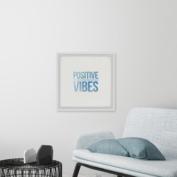 "Positive Vibes" Framed Painting Print