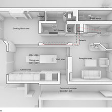 Long Narrow Kitchen Space
