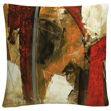 Masters Fine Art 'Abstract IX' 16"x16" Decorative Throw Pillow