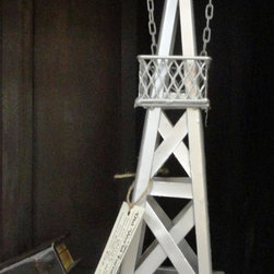 Oil Derrick Accessory - Silver - Home Decor