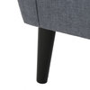 GDF Studio Sierra Mid Century Fabric Club Chair, Dark Gray