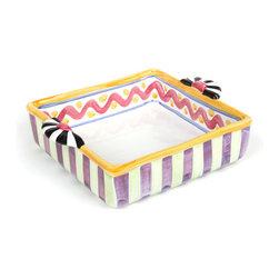 Piccadilly 8" Square Baking Dish | MacKenzie-Childs - Baking Dishes