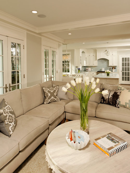 Gray And Beige Living Room | Houzz
