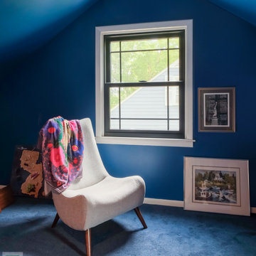 Black Window in Cozy Reading Room - Renewal by Andersen New Jersey / NYC