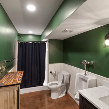 Old World Irish Pub Basement Finish Kansas City, MO