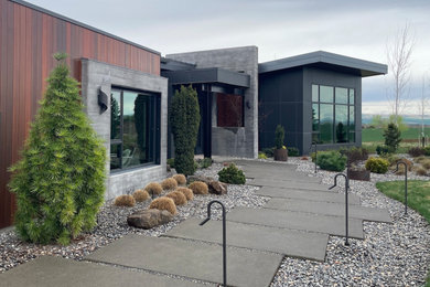 Inspiration for a modern exterior home remodel in Other