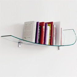 CS/5031 Blade Curved Glass Shelf, Calligaris Italy - Products