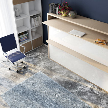 Genio T Twin Wall Bed with Desk