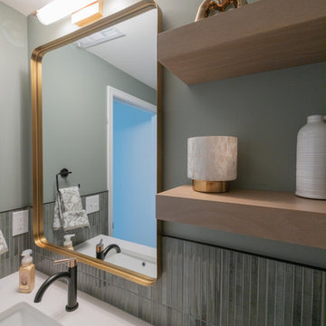 Modern Parkville Basement Remodel with Media Zone + Flex Spaces