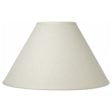 Beige Linen 12" Round Flare Chimney Style Oil Lampshade Replacement