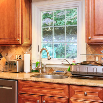 New Casement Window in Pretty Kitchen - Renewal by Andersen New Jersey / NYC