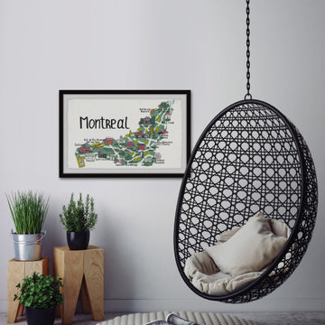"Exploring Montreal" Framed Painting Print