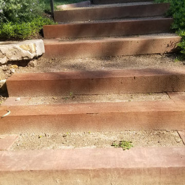 Railroad Ties Steps