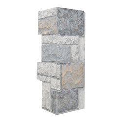 158-FORTRESS STONE CORNER 11" W(EACH SIDE) &times; 24"H &times; 1 1/2"D - Wall Panels