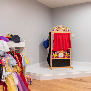 Basement Renovation with Play Area and Kitchenette