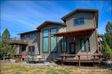 Inspiration for a craftsman exterior home remodel in Seattle