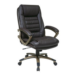 Black Leather Executive Office Chair - Office Chairs
