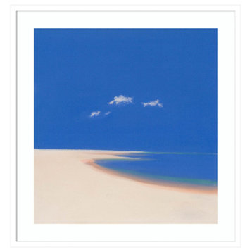 PenWith Beach Shoreline by John Miller Framed Wall Art 32 x 33