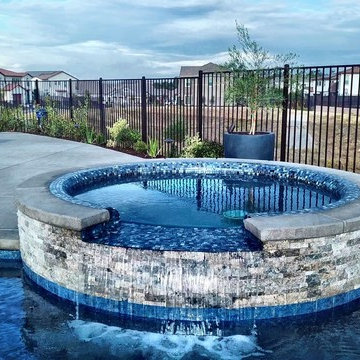 Glass Tile Neck Roll Spa