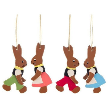 Dregeno Easter Ornament, Rabbits set 4